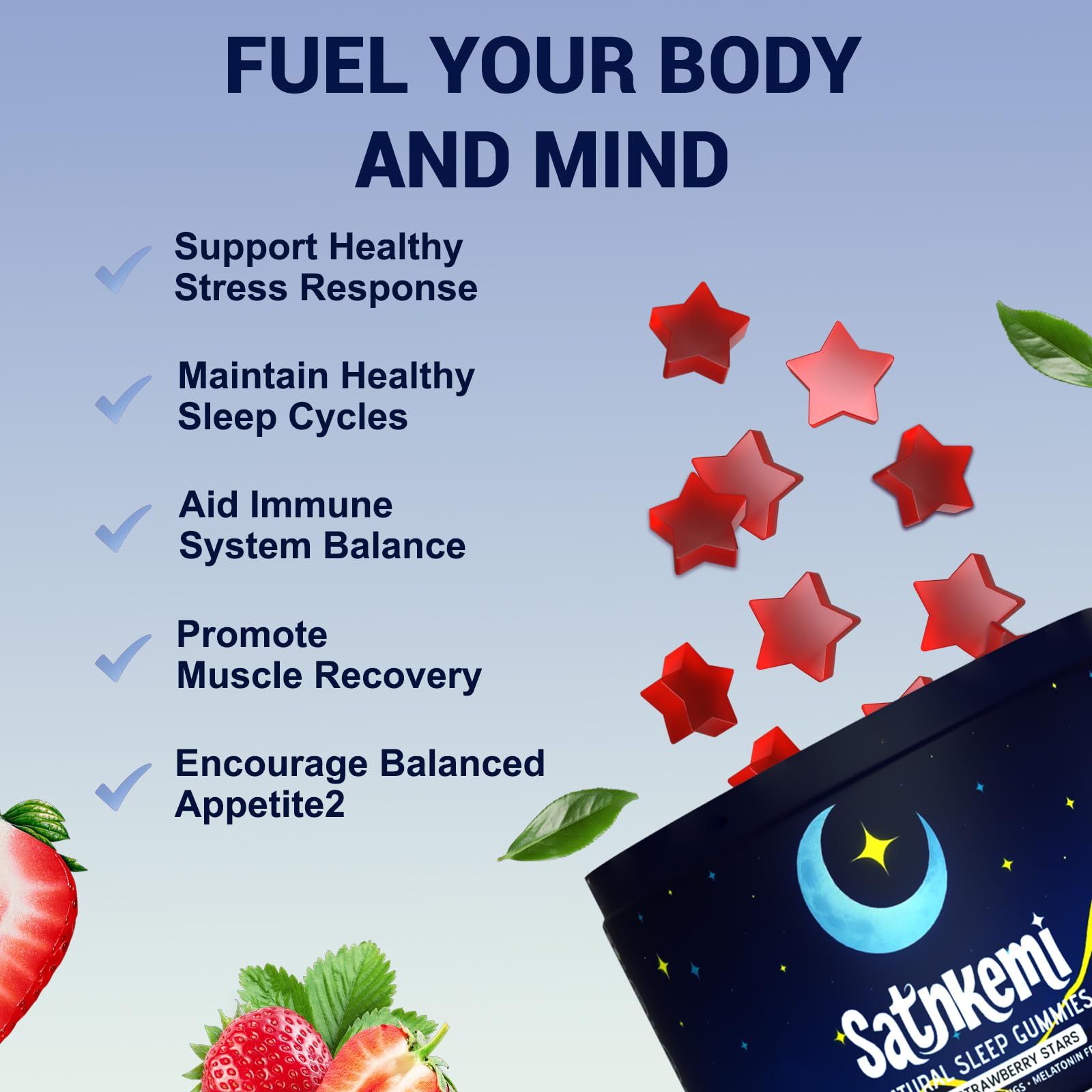 L-Theanine and Magnesium ingredients in Satnkemi Sleep Gummies