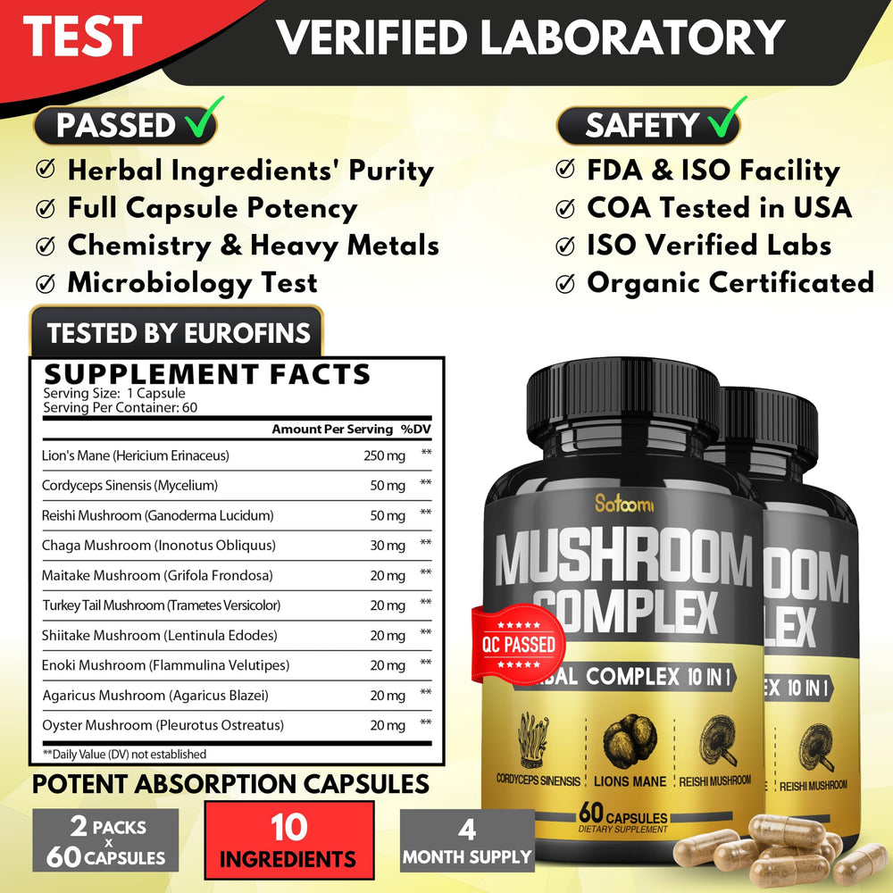 Close-up of bottle label showing 60 capsules