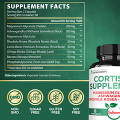 Magnesium Glycinate ingredient detail for Satoomi Cortisol Manager