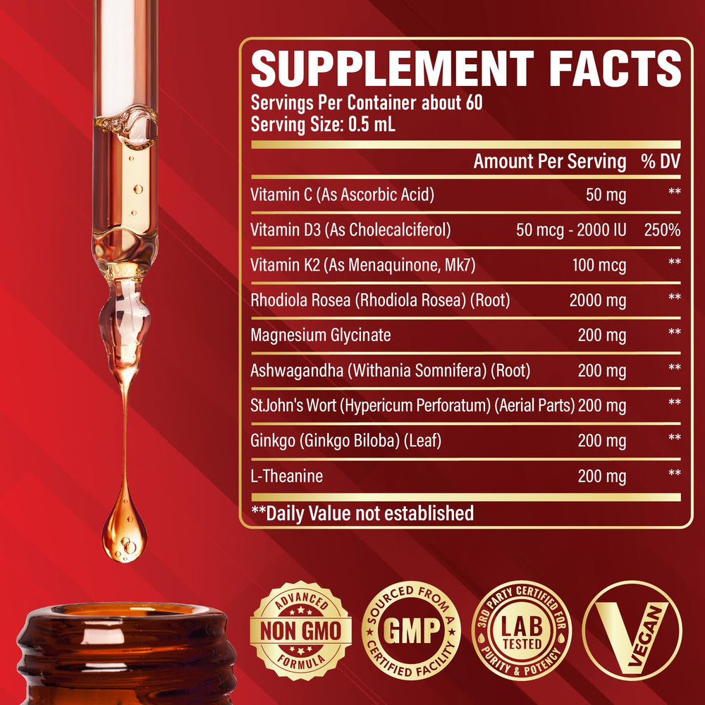 Dropper dispensing Rhodiola Rosea tincture
