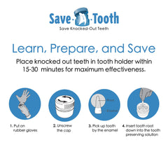 Tooth preserving solution bottle with cap