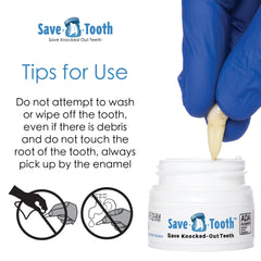 Tooth holder with enamel grip for tooth placement