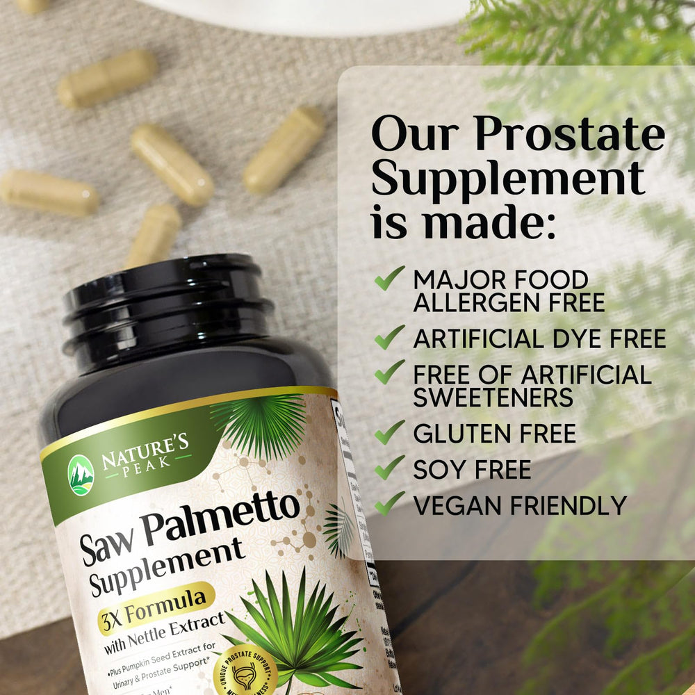 Saw Palmetto DHT blocker for hair growth and prostate health