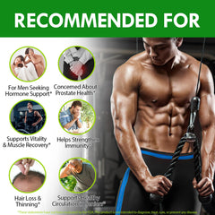 Ingredients highlight: pumpkin seed oil, stinging nettle leaf, fenugreek