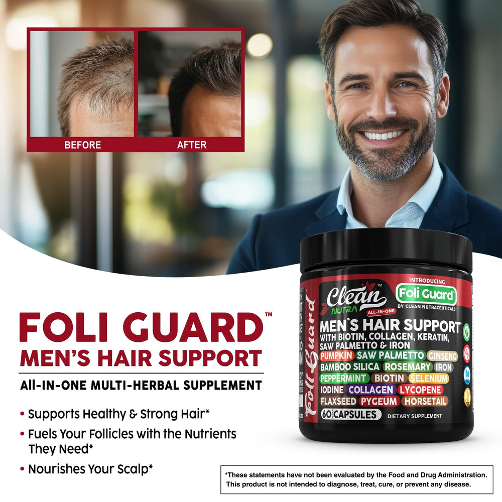 Saw palmetto hair supplement for men