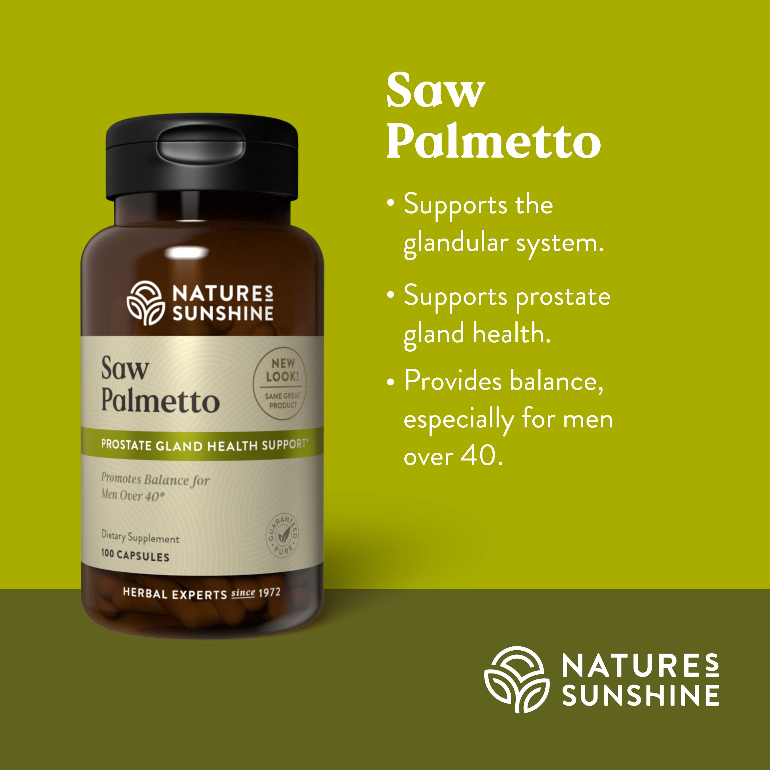 Saw Palmetto supplement promoting hormone balance