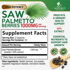 Capsules of Saw Palmetto 1000mg