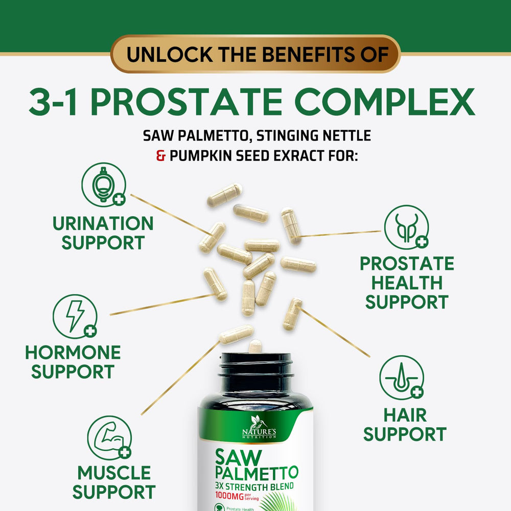 Urological health support with Saw Palmetto capsules