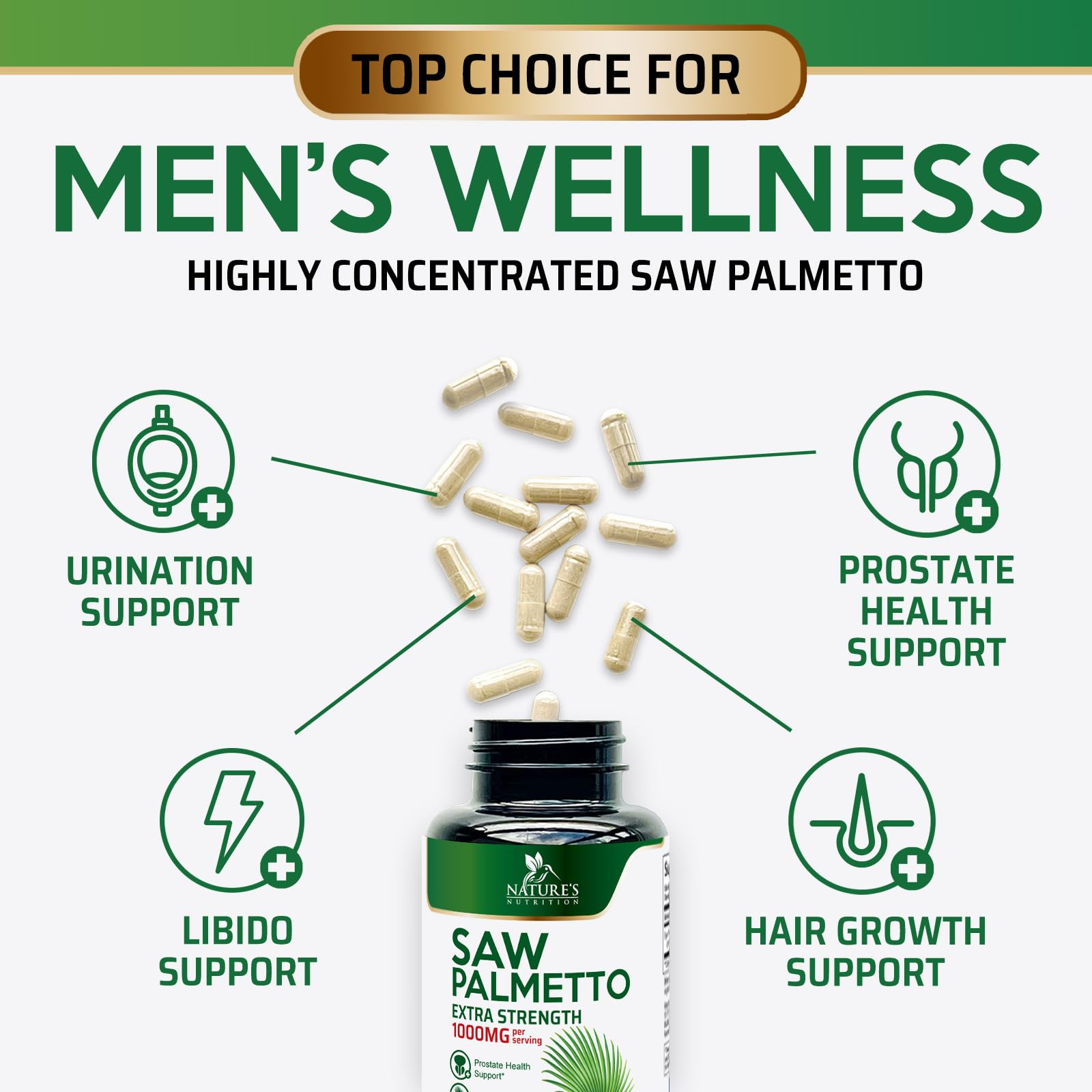 Prostate health and urinary support icons