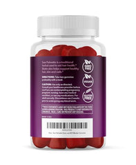Gummy bottle with product label showing vegan and non-GMO