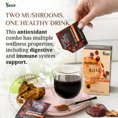 Ingredients: Organic Colombian Arabica coffee with Chaga and Reishi