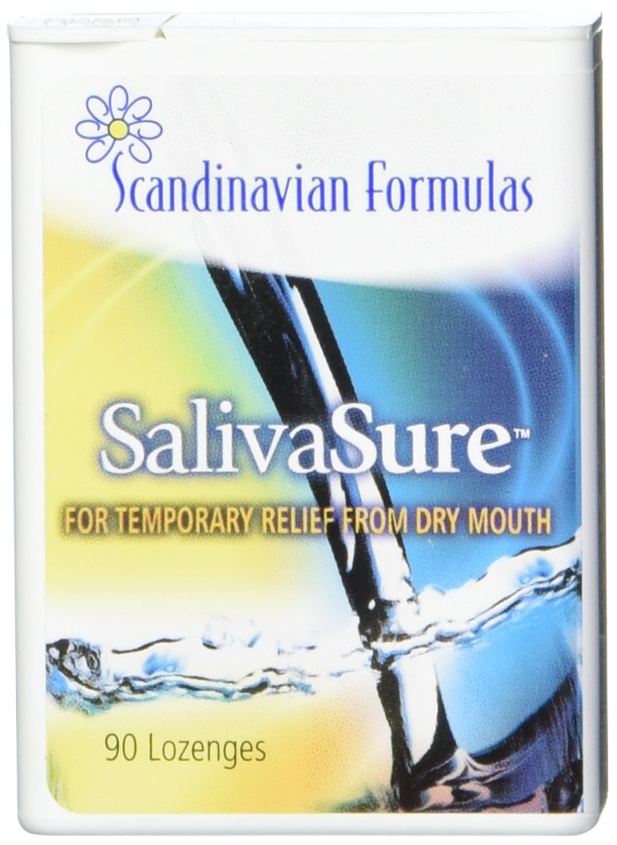 Scandinavian Formulas Salivasure Lozenges packaging, 90 count