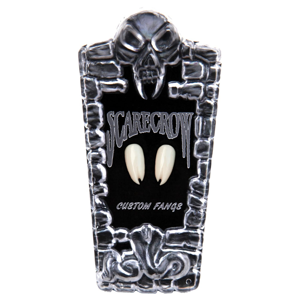 Scarecrow Viper Split Deluxe 18mm vampire fangs - front view