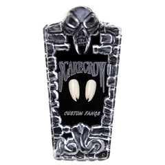 Scarecrow Viper Split Deluxe 18mm vampire fangs - front view