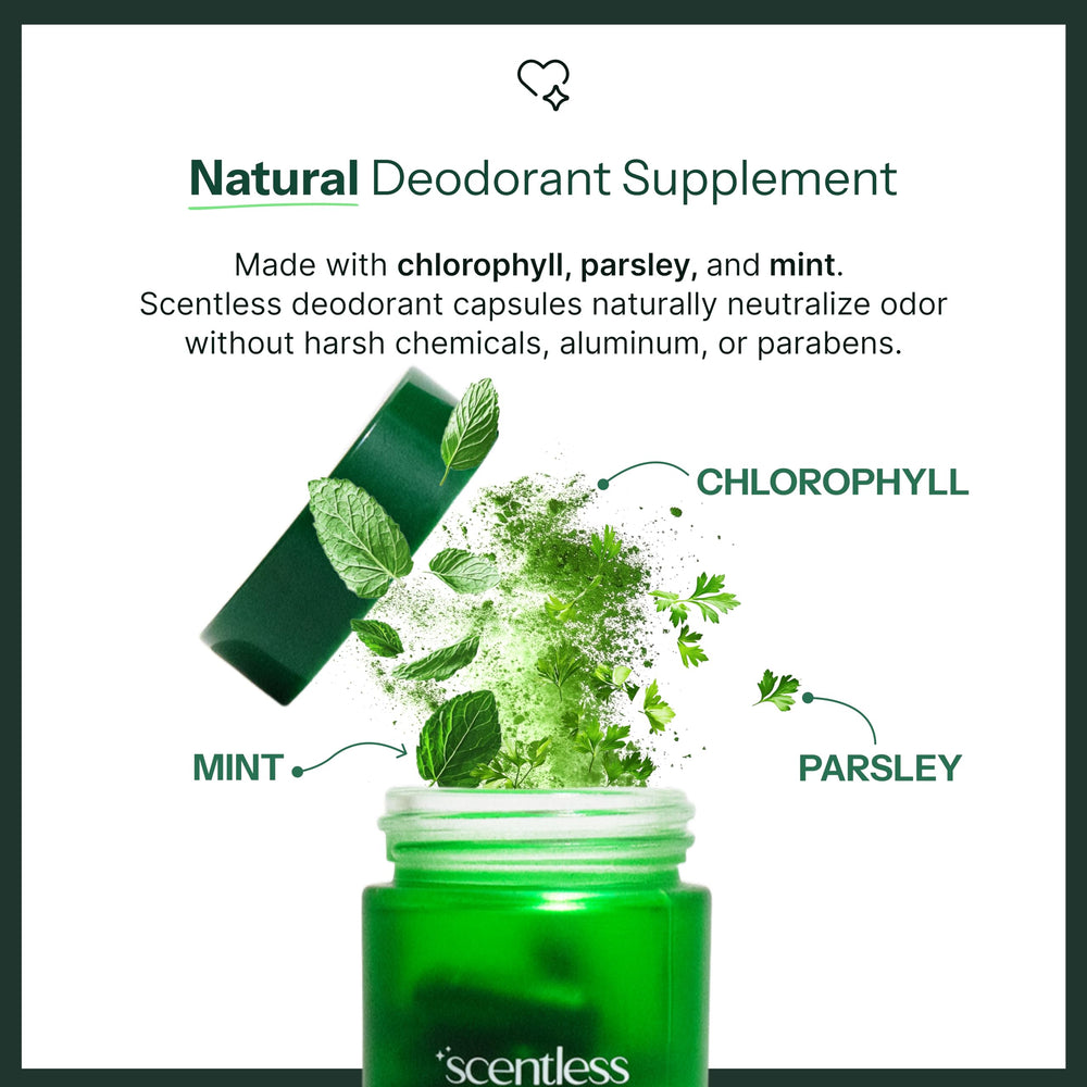 Scentless product packaging and label