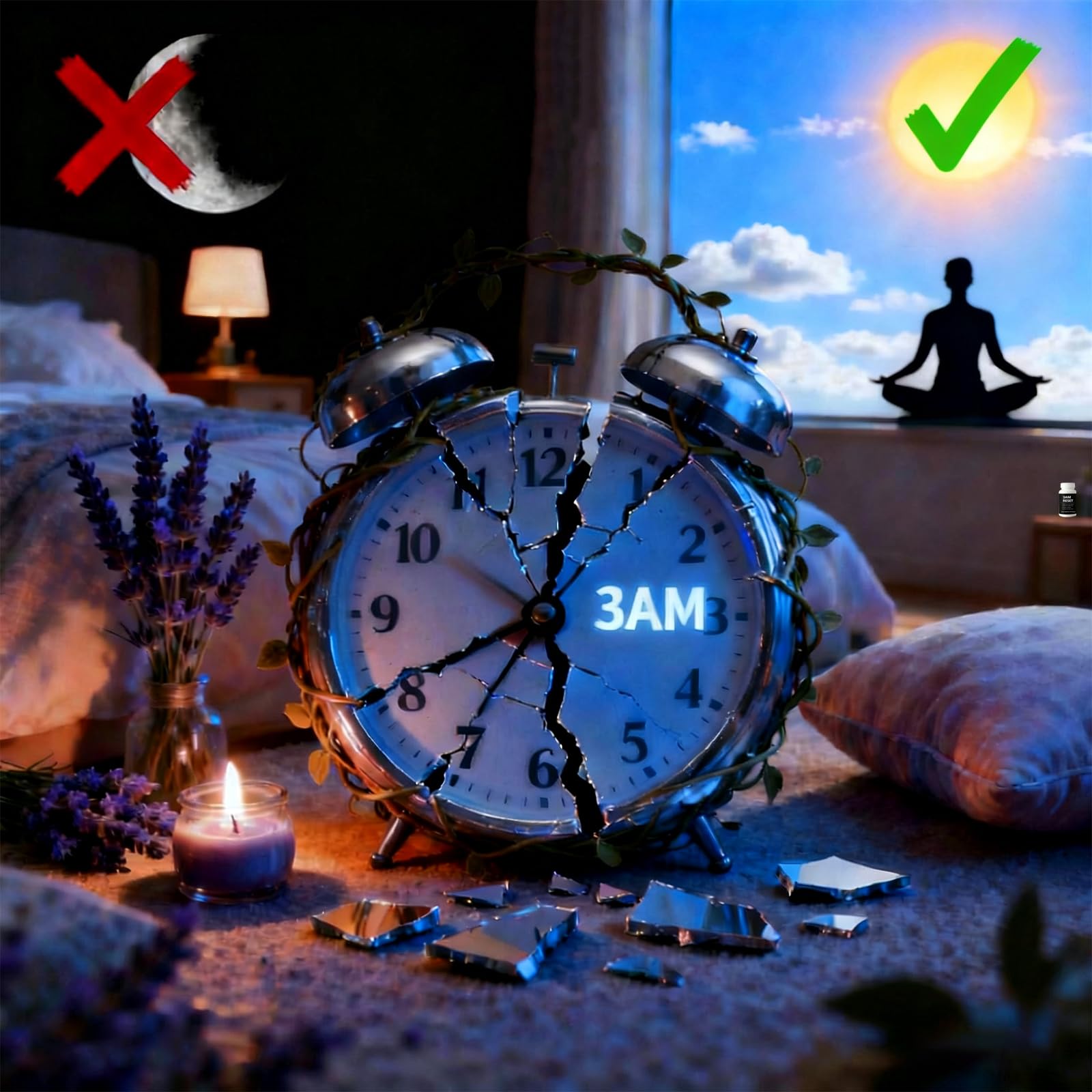 SCEZROB Kleos Cortisol 3 AM Revert with L-theanine—gentle relaxation support for evenings.