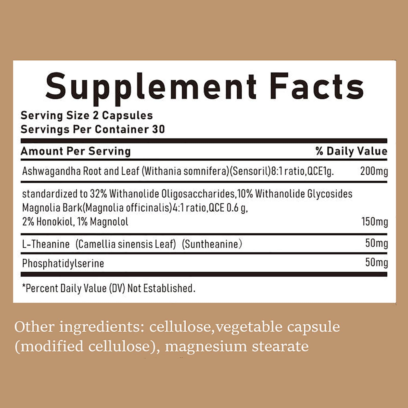 Bottled supplement on a retail shelf