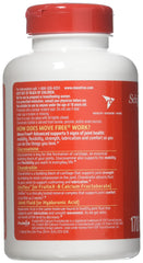 Close-up of Schiff Move Free label highlighting glucosamine and chondroitin