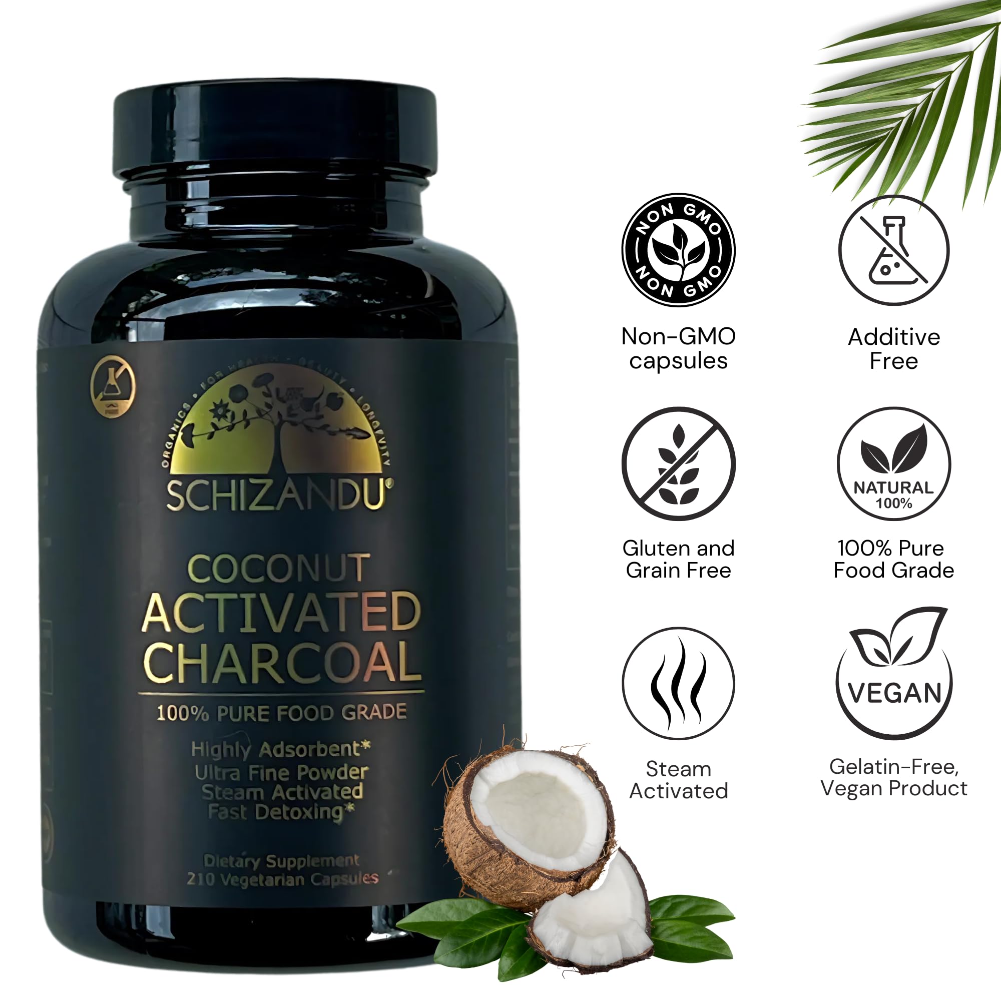 Back view with supplement facts on Schizandu bottle