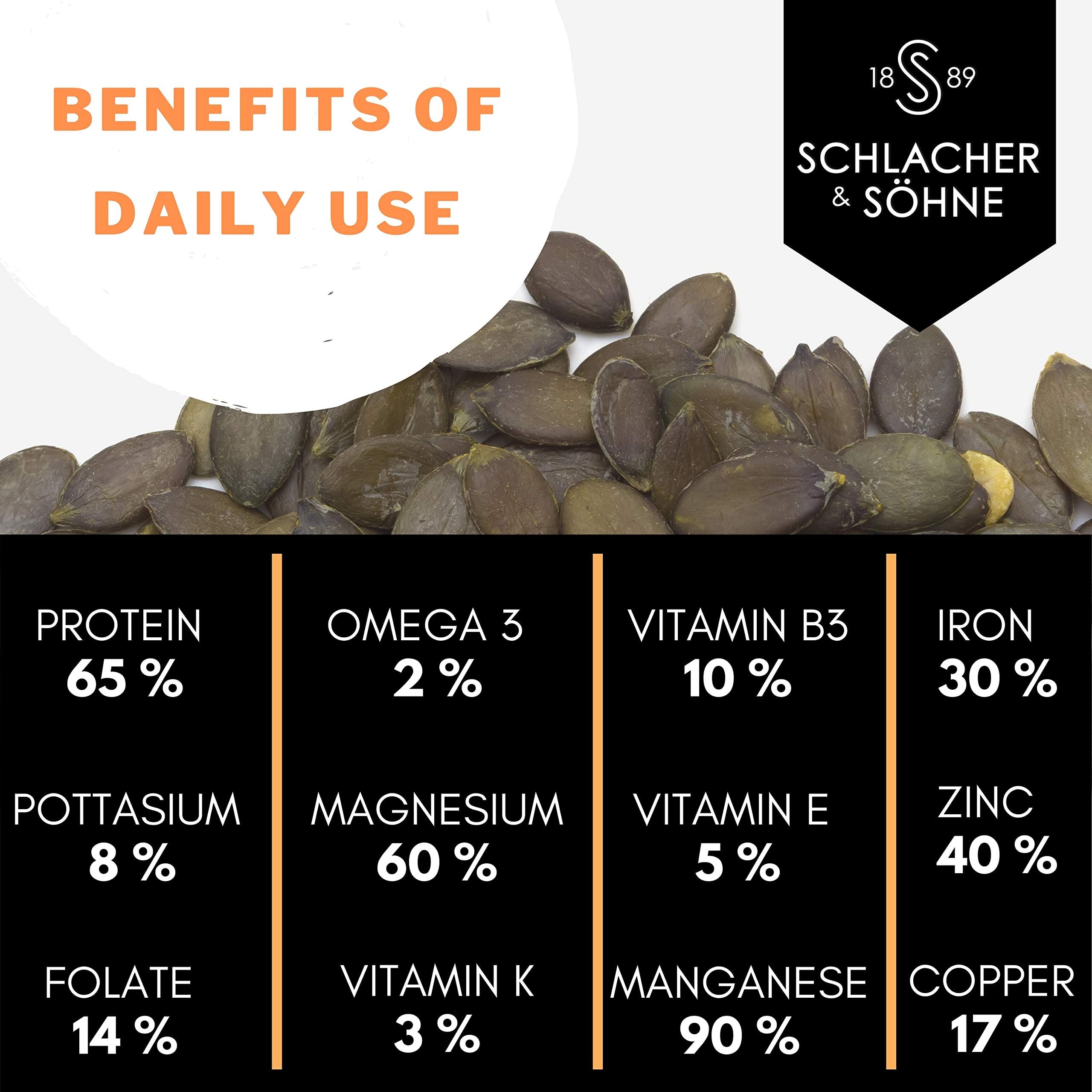 Schlacher Styrian Pumpkin Seed Protein measuring scoop and dosage