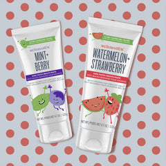 Fluoride-free label on Schmidt's Kids toothpaste