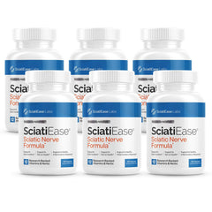 SciatiEase bottle front label highlighting nerve health supplement