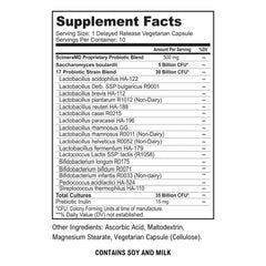 ScimeraMD Asprega ProPac probiotic bottle - side view