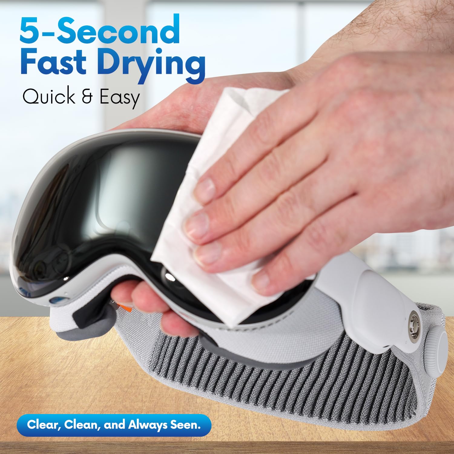 Individually wrapped pre-moistened wipe