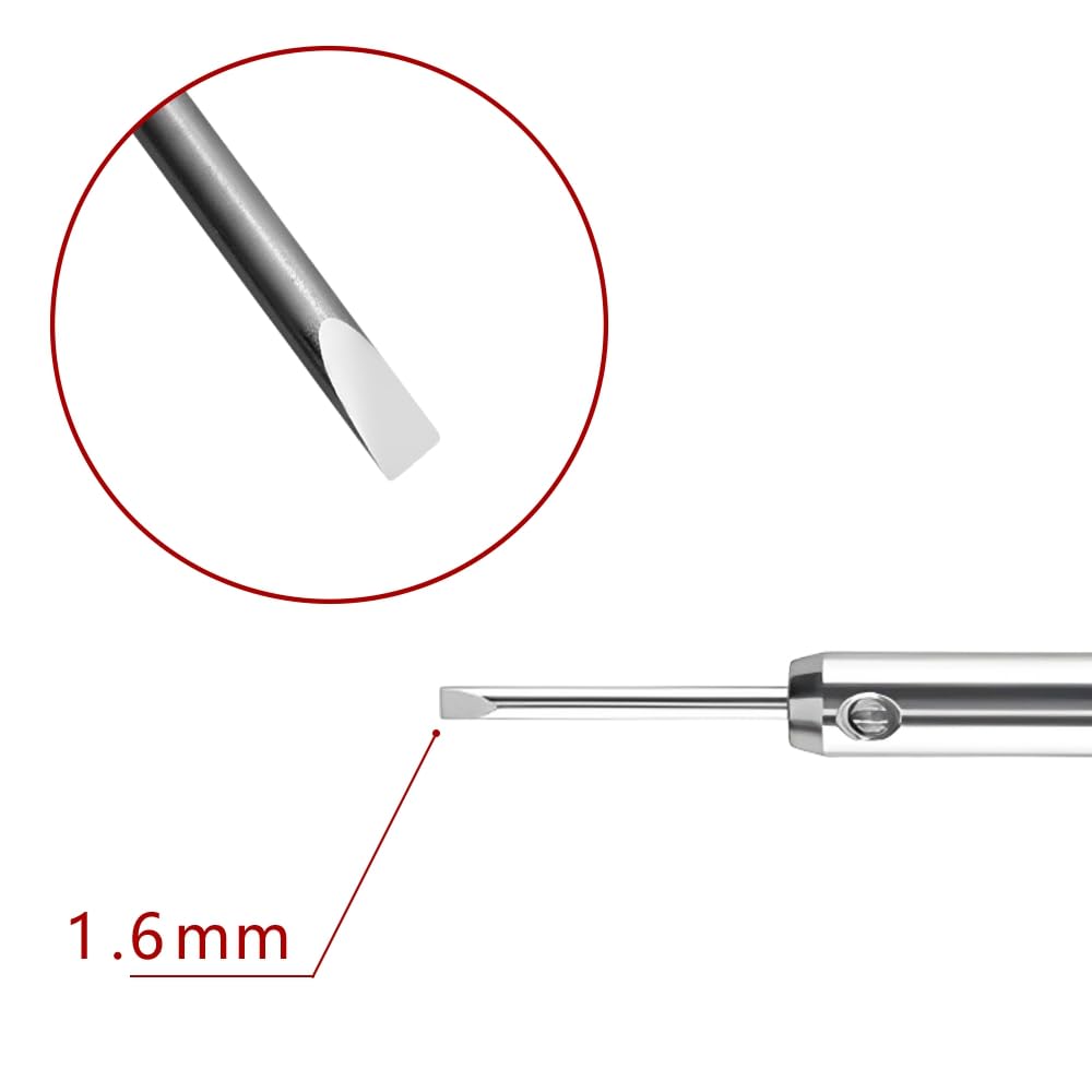 Ergonomic watch repair screwdriver for Cartier Santos Pasha band screws