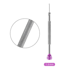 Screwdriver with rubber tip to prevent slipping and protect Cartier Santos Pasha watch