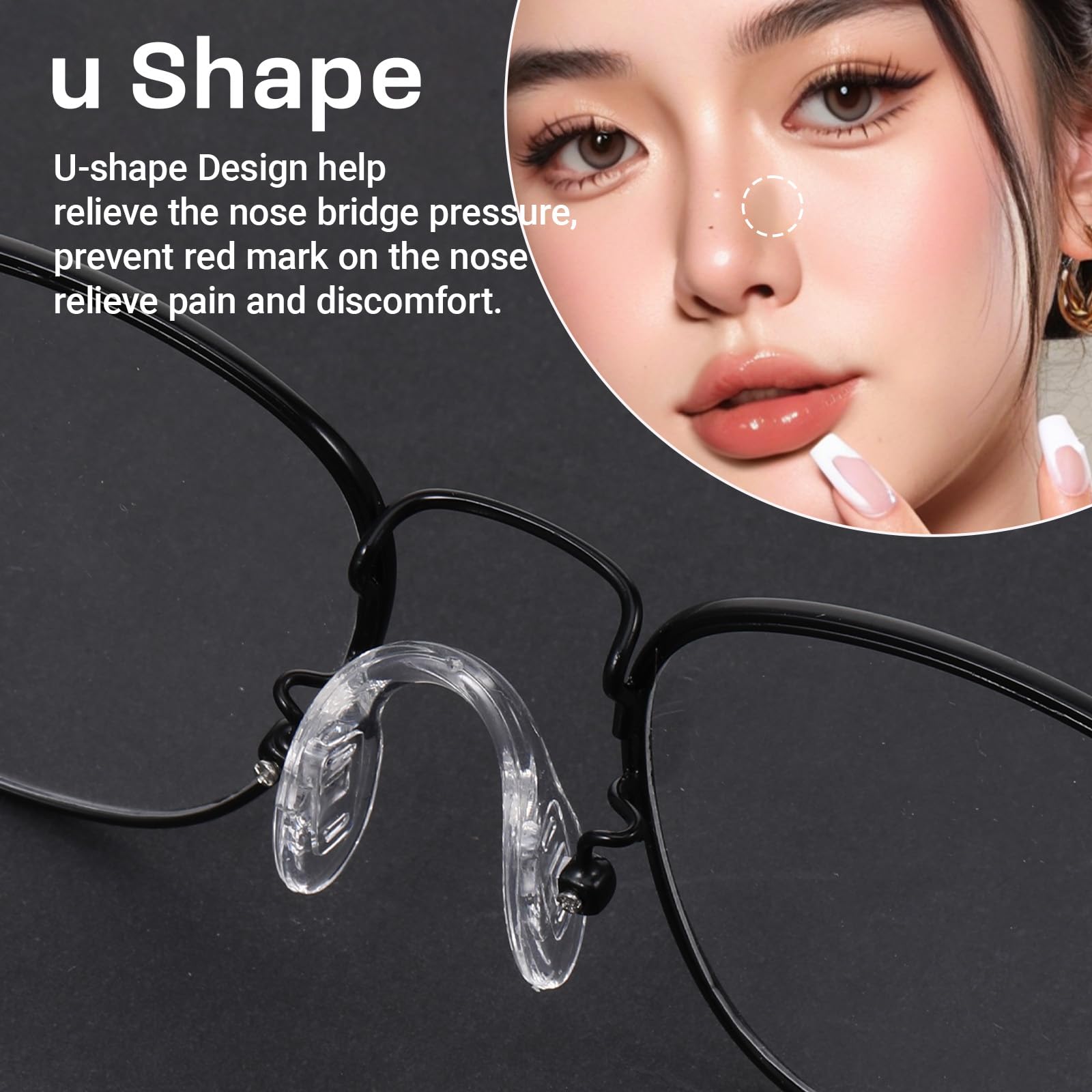 Anti-slip design to prevent glasses from slipping