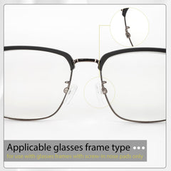 Close-up of screw-in silicone nose pads for glasses