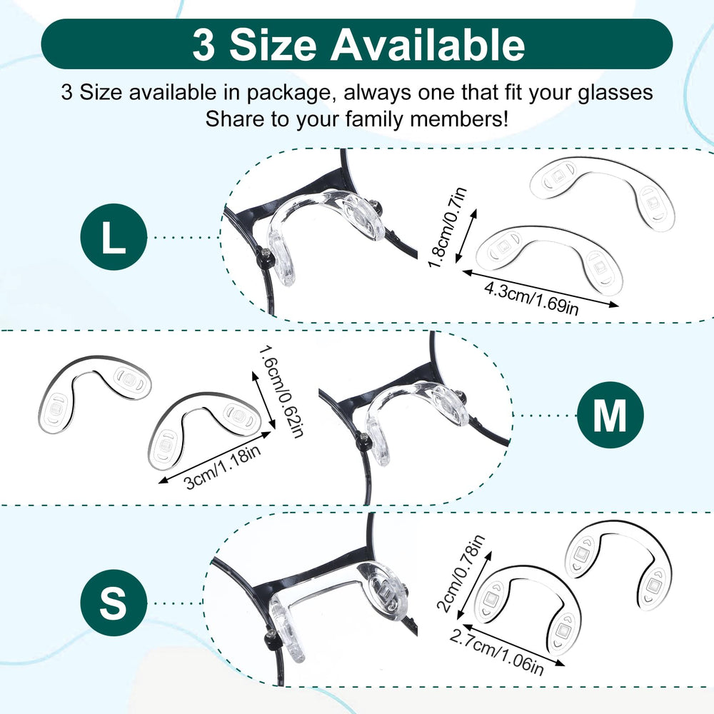 Includes screwdriver for quick install of silicone nose pads