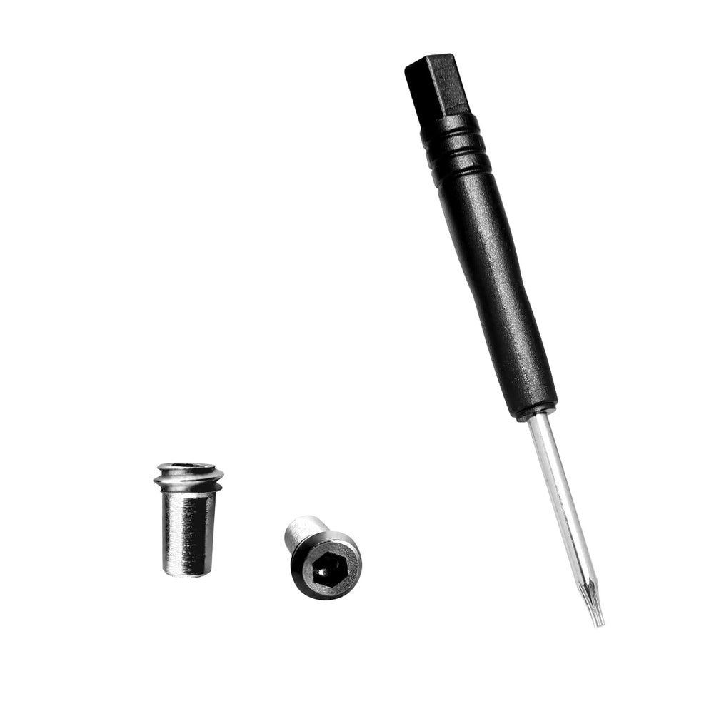 Screwdriver included with nose bridge screw kit