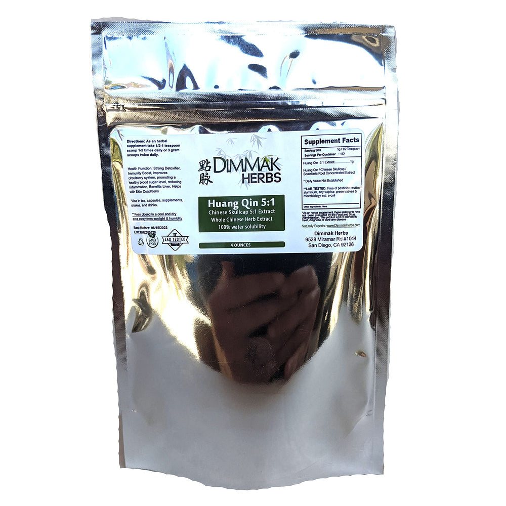 Chinese Skullcap Root (Scutellaria baicalensis) 5:1 extract powder, lab-tested, 4oz