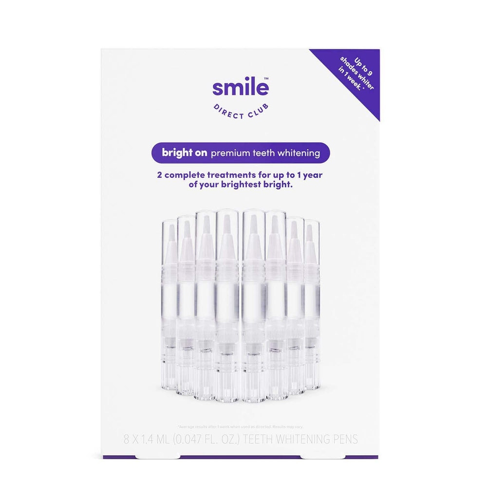 SmileDirectClub teeth whitening kit box with eight pens