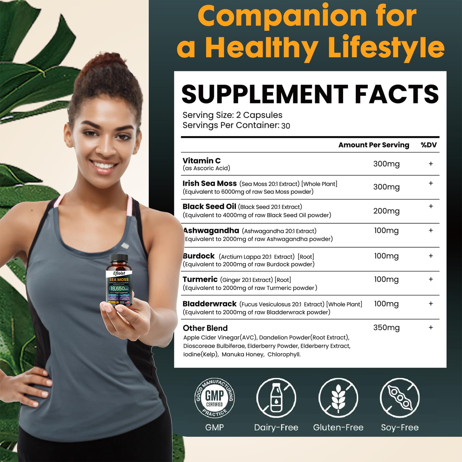 Portable 120-count bottle for on-the-go daily wellness