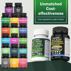 Sea Moss Black Seed Oil and Herbal Capsules