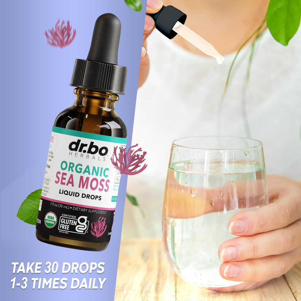 Sea moss gel oil tincture drops