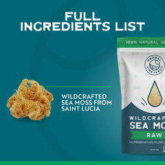 Preparing sea moss gel from dried sea moss