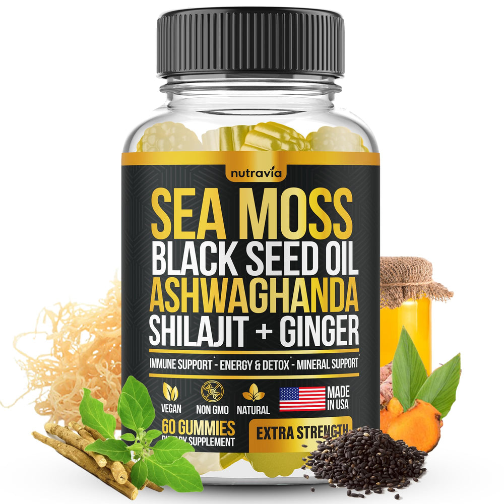 Sea Moss Gummies advanced strength formula packaging front