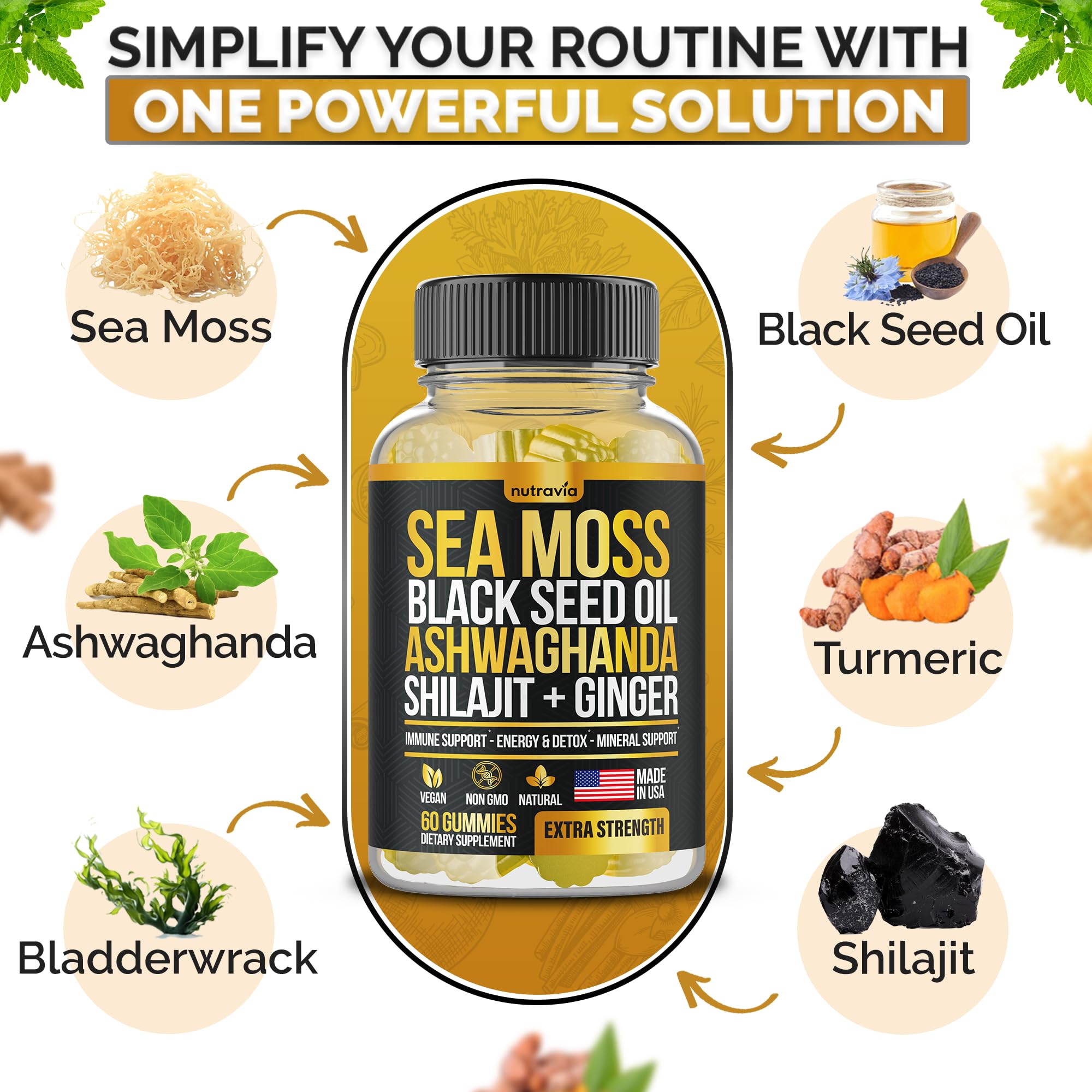 Gummies emphasizing 16-in-1 formula concept