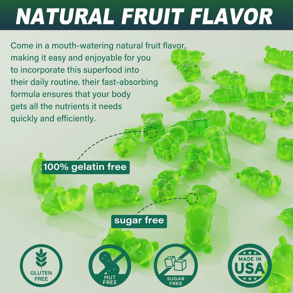 Gummies highlighting immune, digestive and energy support