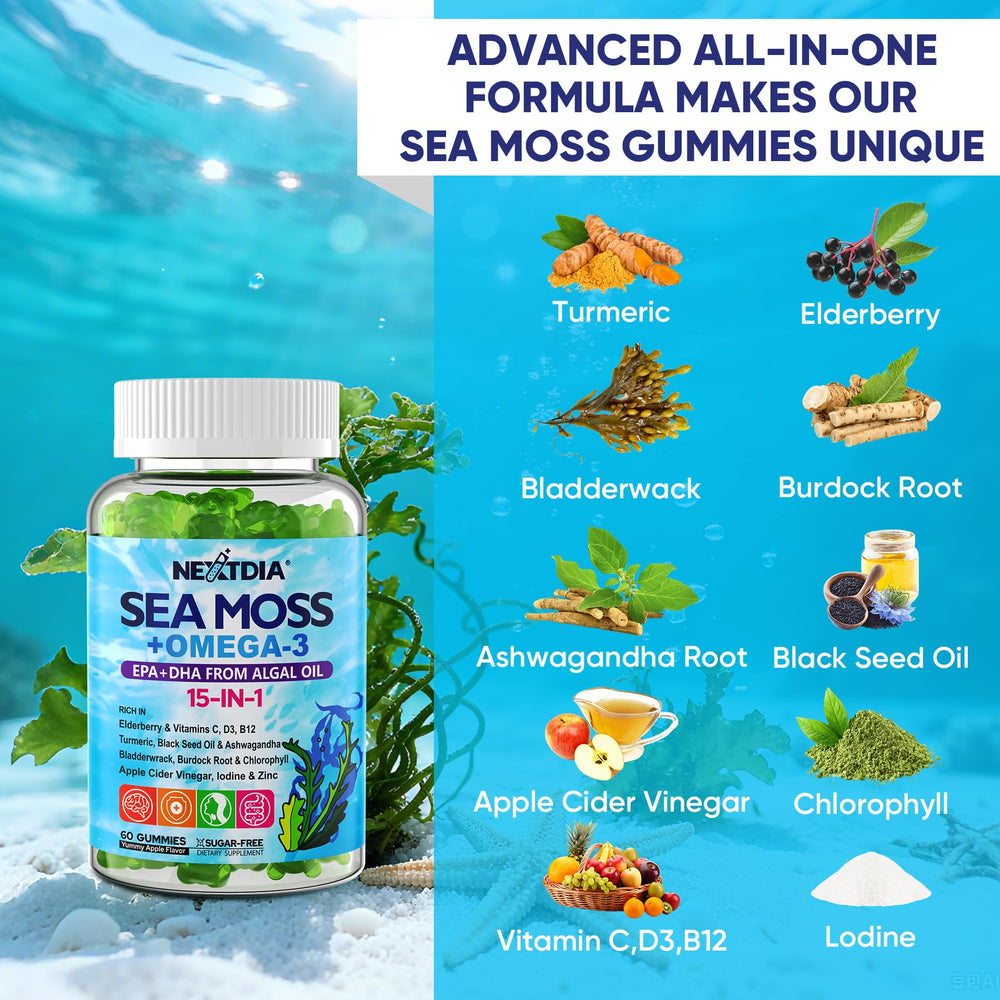 Vitamins B12 and D3 included in the gummies