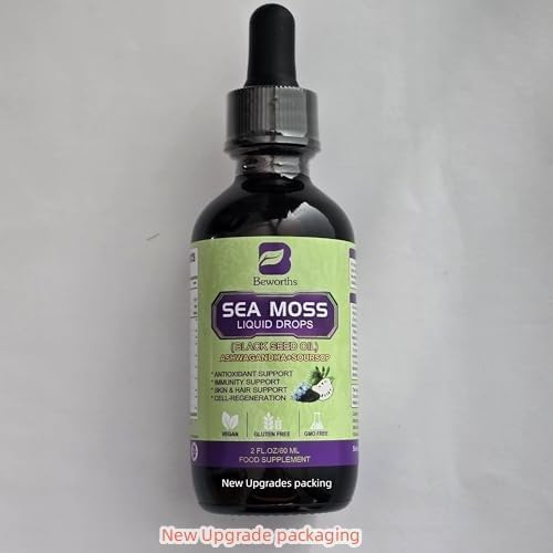 Packaging and branding for Sea Moss Liquid Drops