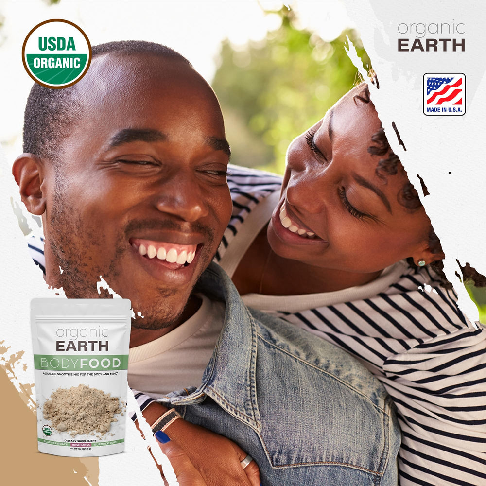 Sea moss powder added to a smoothie for a healthy drink