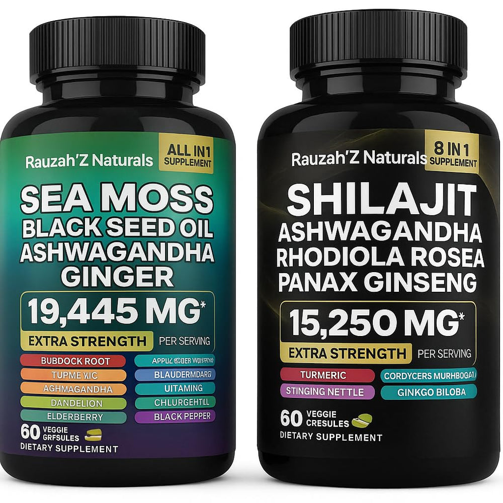 Sea Moss and Shilajit Bundle front packaging