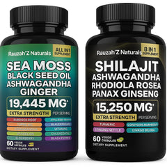 Sea Moss and Shilajit Bundle front packaging