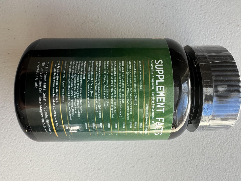 Healthy lifestyle image featuring Sea Moss and Shilajit bundle