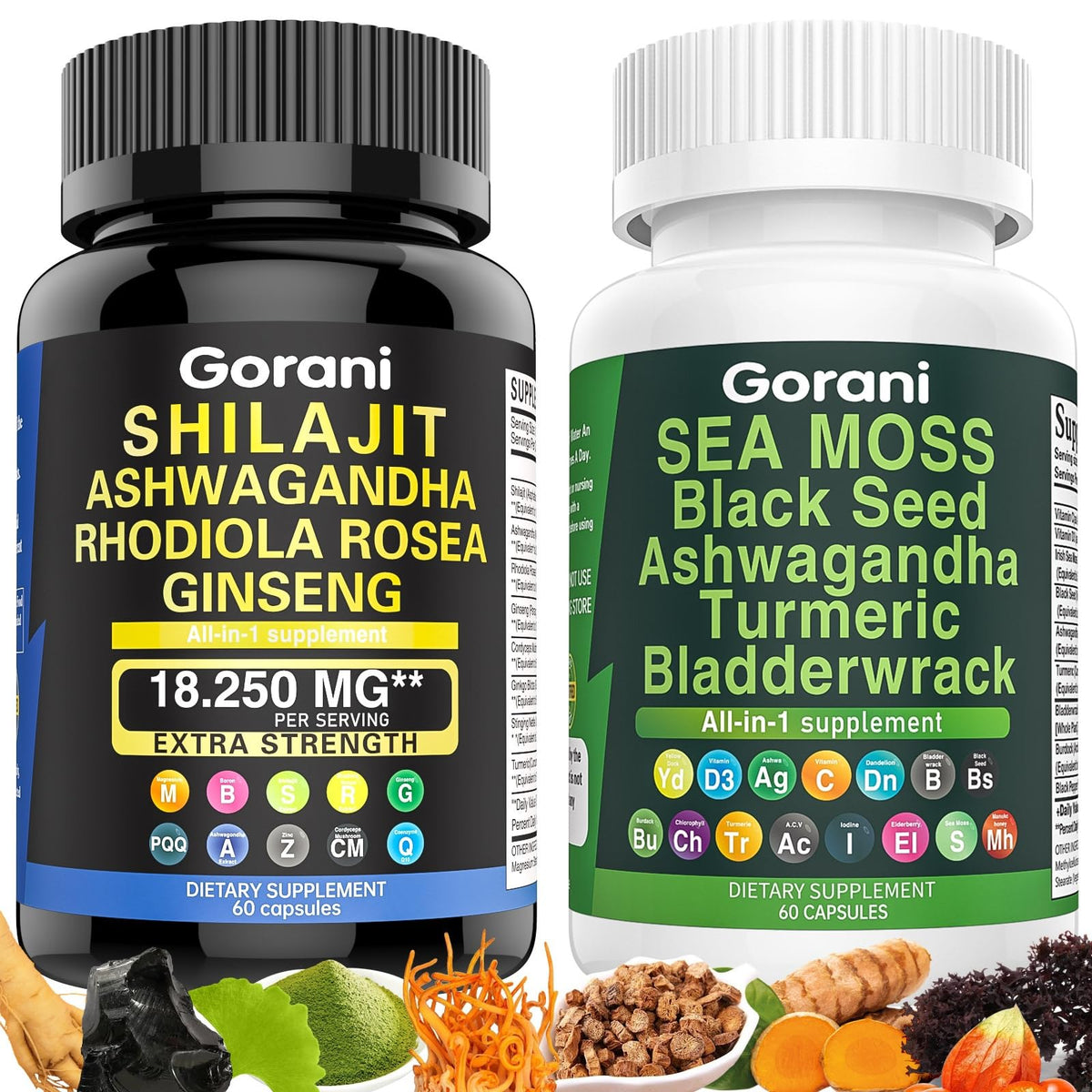 Sea Moss and Shilajit Bundle front view